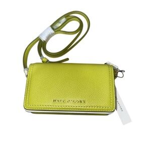 Marc Jacobs Lime Green Leather Crossbody Bag NWT